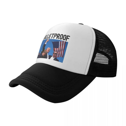 Trump Assassination Attempt Trucker Hat "BulletProof"